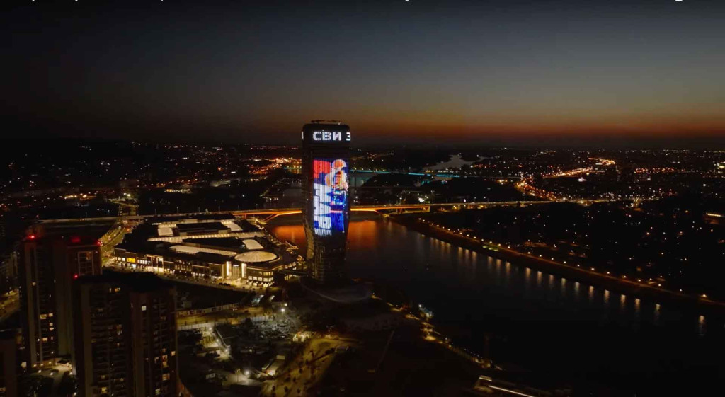 „All for one, one for all“: Kula Belgrade lit up in honor of Serbia’s silver basketball team
