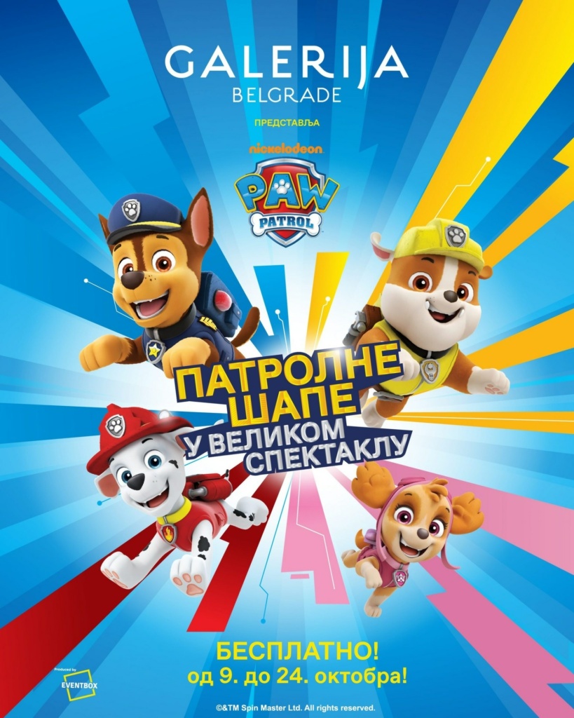 Nickelodeon’s PAW Patrol visited the Galerija shopping center for the first time, bringing adventure and fun missions to kids. Read more on our website!
